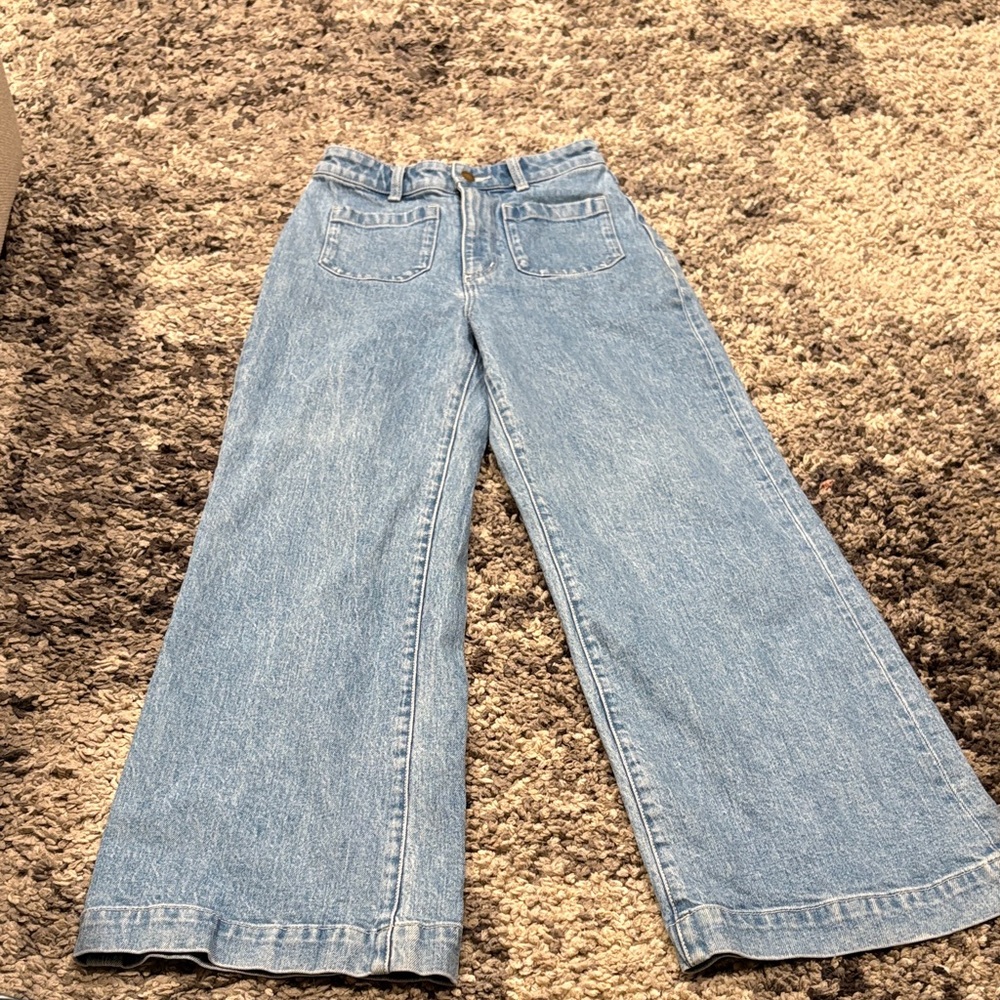 ROLLA'S Light Blue Wide Leg Flare Jeans